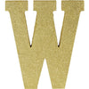 Glitter Gold Letter W Sign