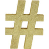 Glitter Gold Symbol # Sign
