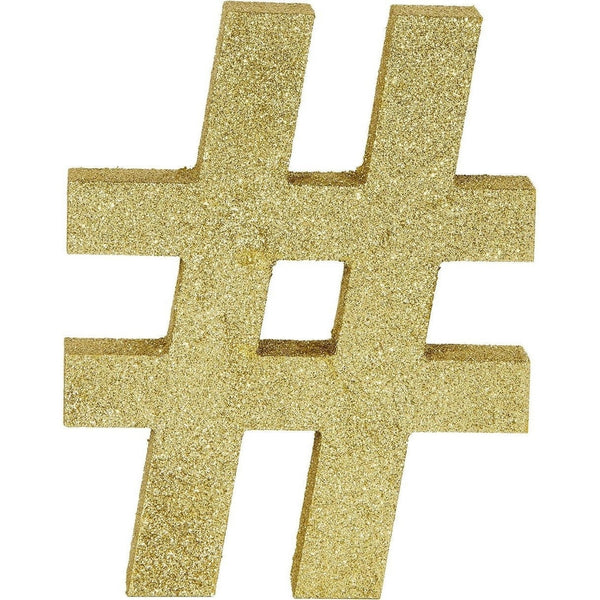 Glitter Gold Symbol # Sign