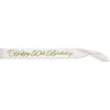 Glittered Happy 50Th Birthday Satin Sash