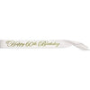 Glittered Happy 60Th Birthday Satin Sash