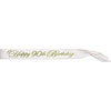 Glittered Happy 90Th Birthday Satin Sash