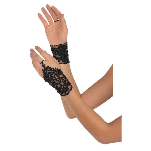 Black Lace Glovelettes