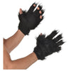 Black Furry Gloves