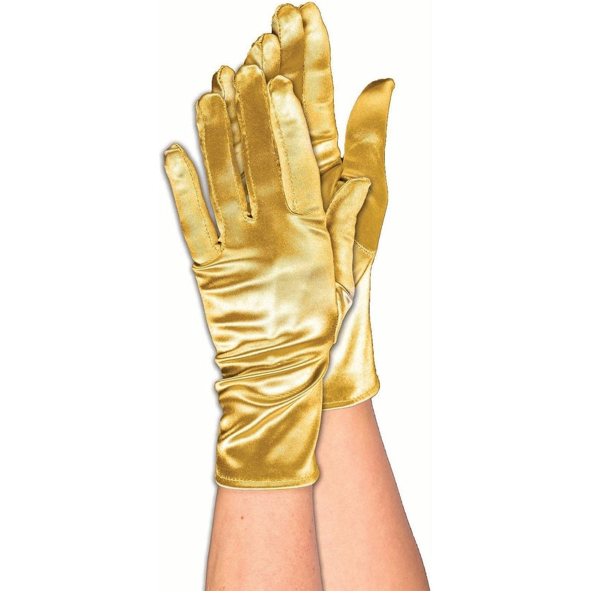 Gloves - Short Satin Gold