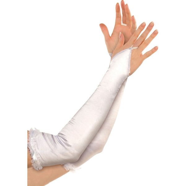 White Sparkle Gloves