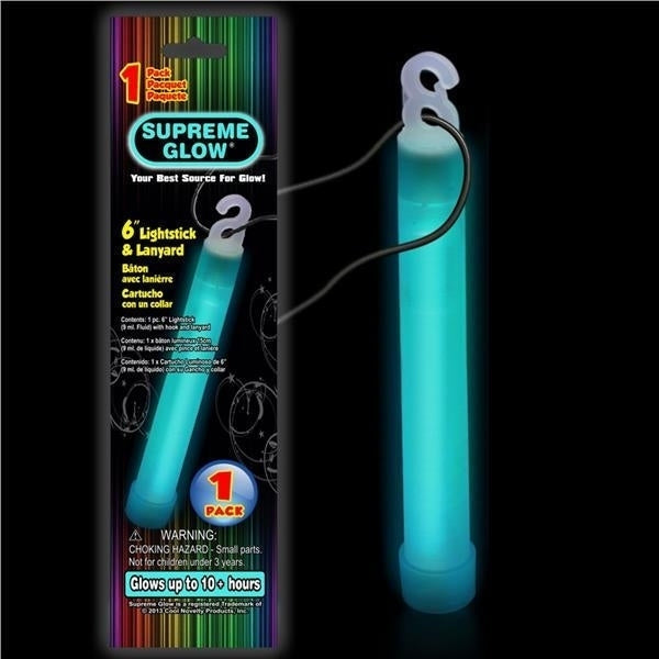 Glow - 6" Stick Aqua