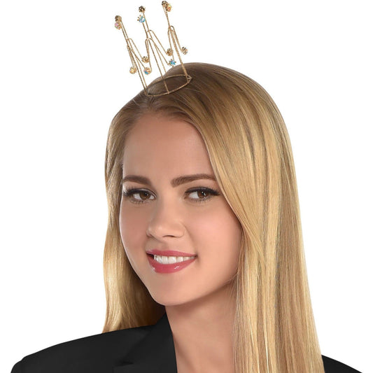 Gold Birthday Metal Crown