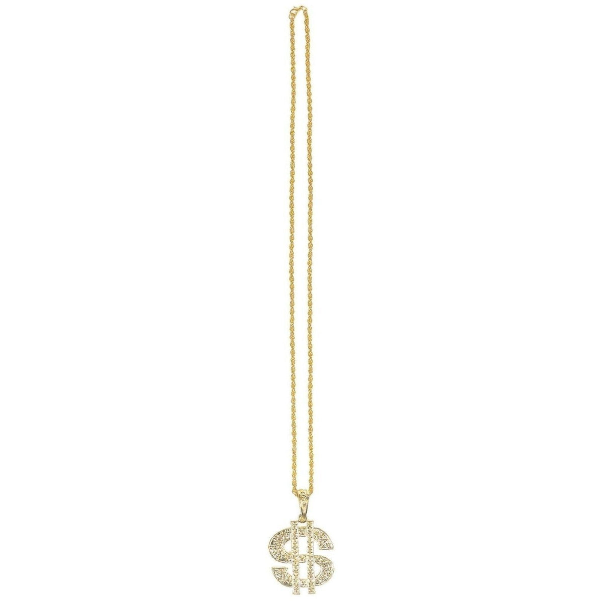Gold Dollar Sign Necklace