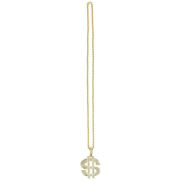 Gold Dollar Sign Necklace