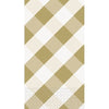 Gold Gingham Guest Towels, 16 Count