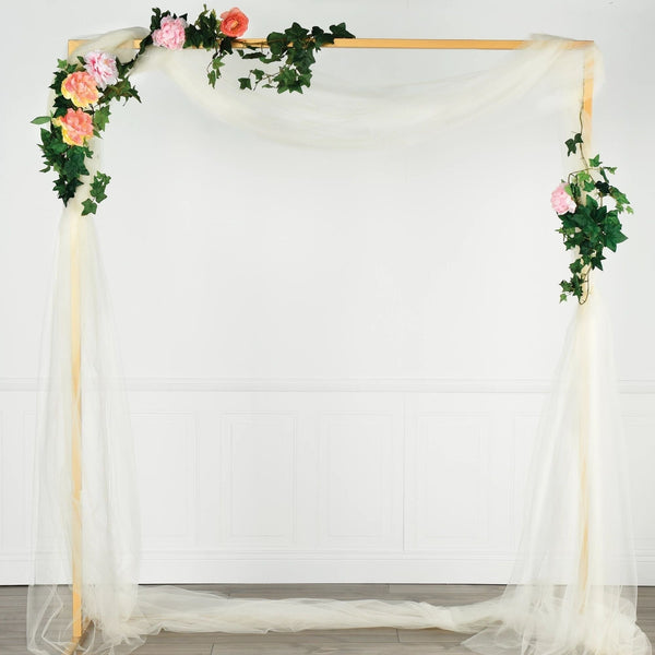 Gold Metal ReCountangular Wedding Arch