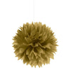 Gold Paper Fluffy Decorations