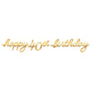 Golden Age Birthday 40Th Letter Banner