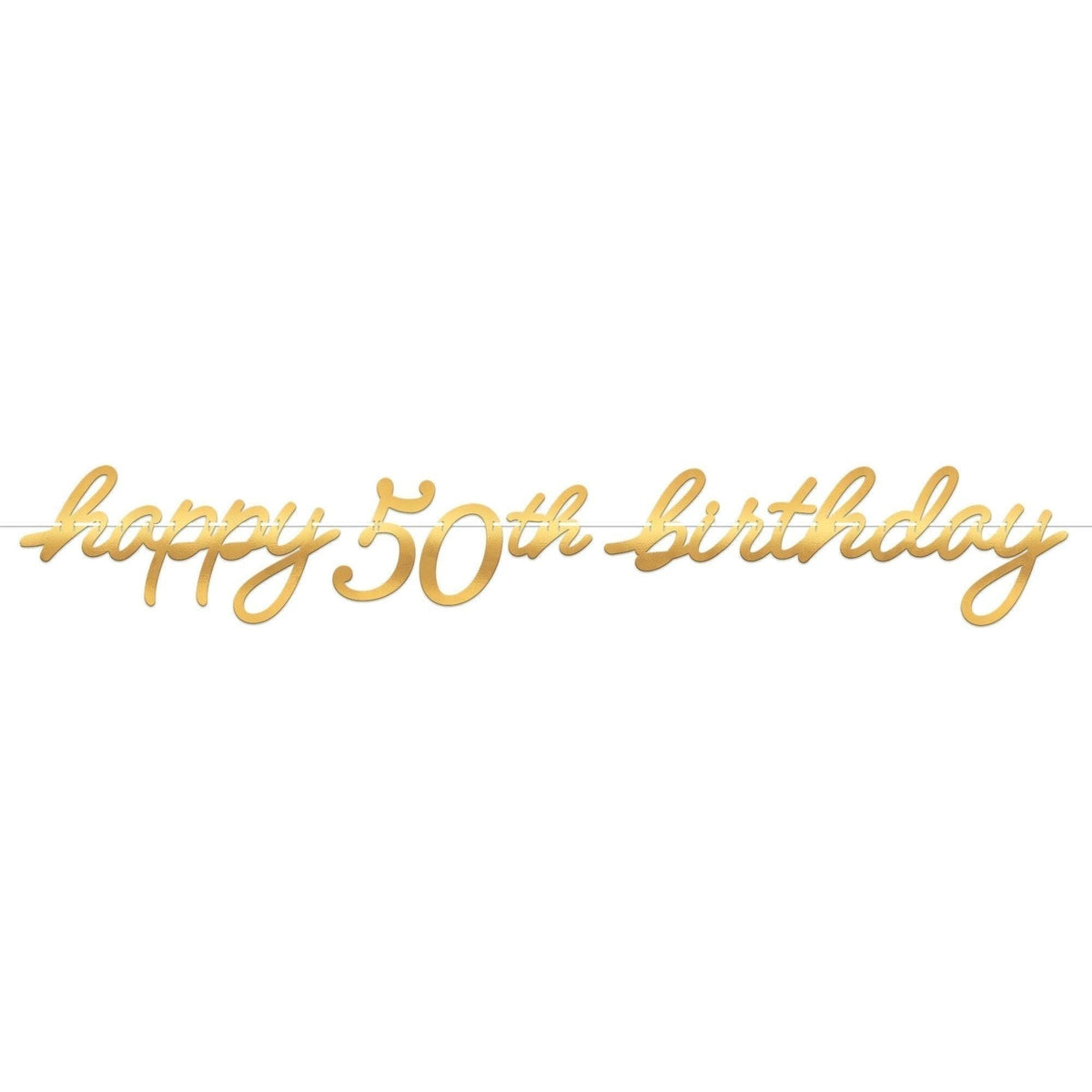 Golden Age Birthday 50Th Letter Banner