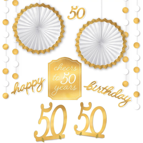 Golden Age Birthday 50Th Room Decoration Kit