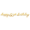 Golden Age Birthday 60Th Letter Banner