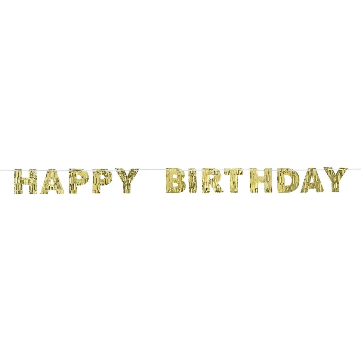 Golden Age Birthday Fringed Letter Banner