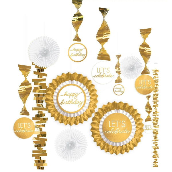 Golden Age Birthday Paper And Foil Decorating Kit