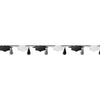 Grad Cap Tassel Banner - White