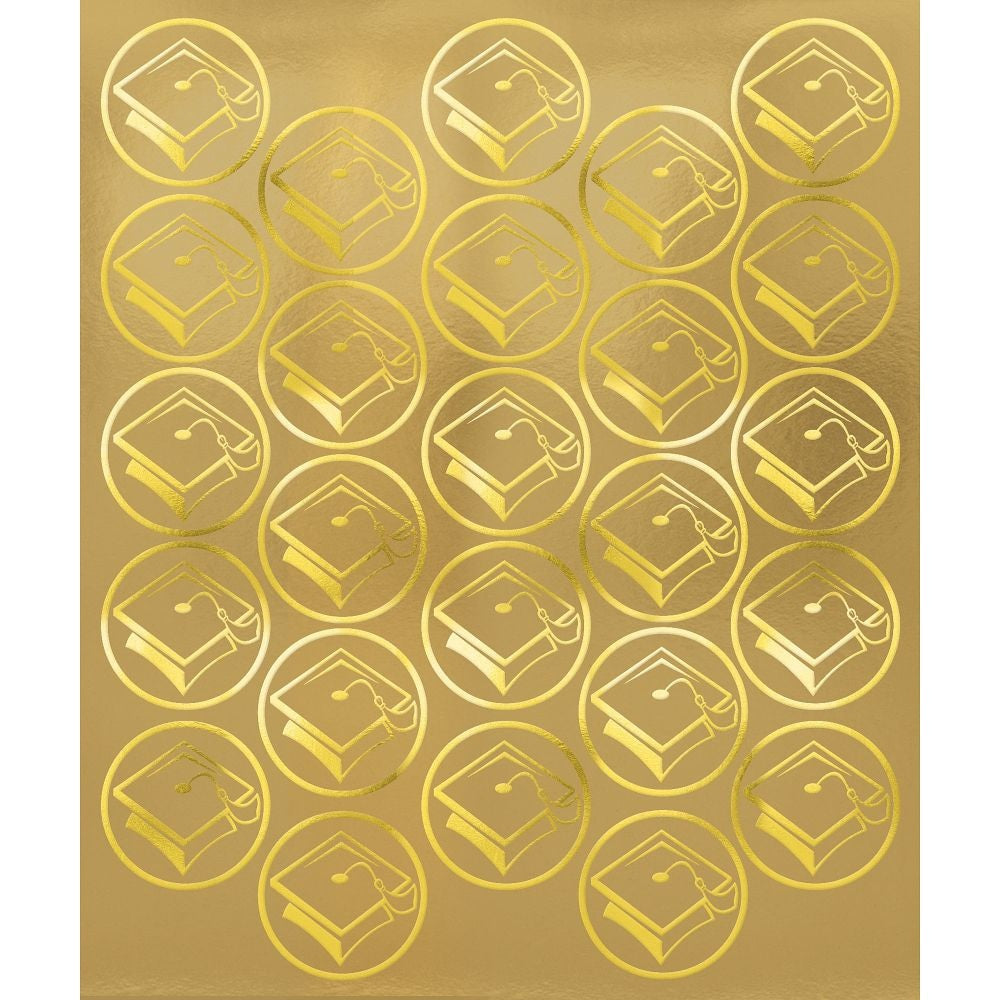 Grad Metallic Sticker Seals - Gold