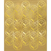 Grad Metallic Sticker Seals - Gold
