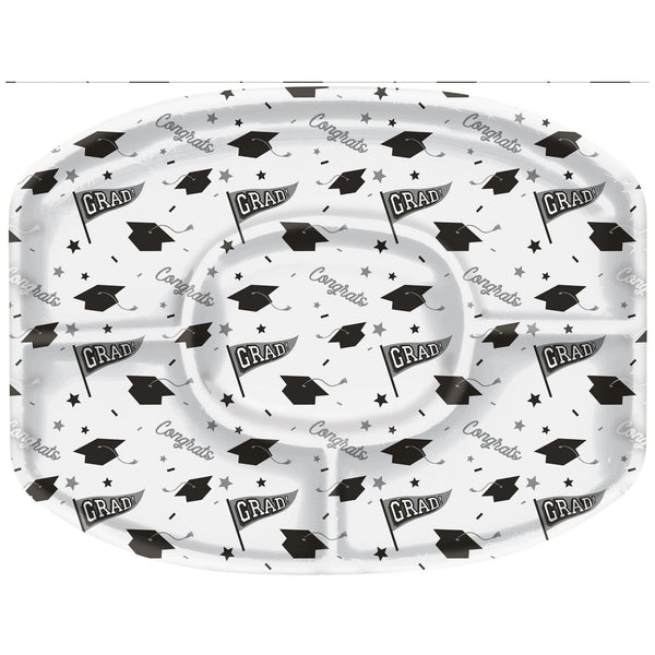 Grad Plastic Platter - White