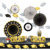 Grad Room Decorating Kit - Black, Silver, Gold