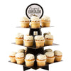 Grad Treat Stand - Black, Silver, Gold