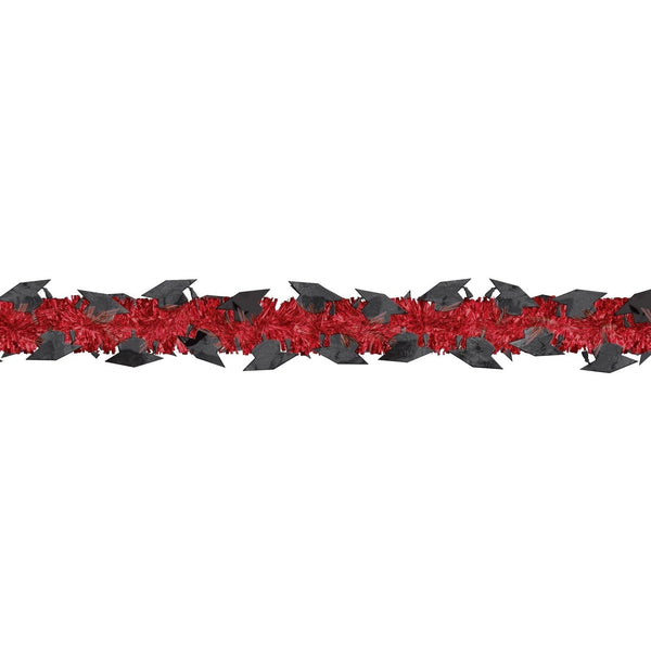 Grad Value Tinsel Garland Red
