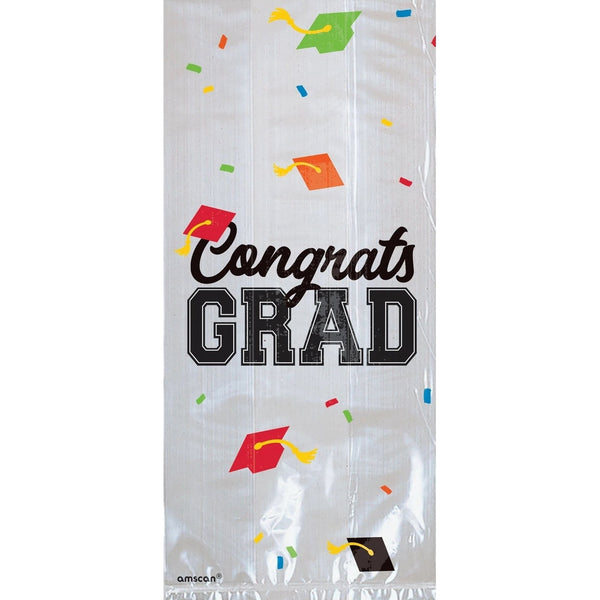 Graduation Cellophane Bags, Multicolor