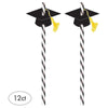Graduation Straws With Grad Caps
