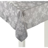 Grey Snowflake Fabric Table Cover