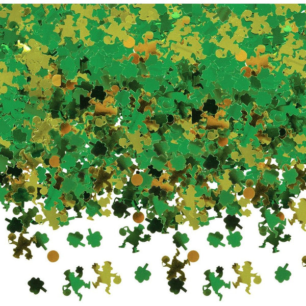 Green Shamrocks Big Pack Foil Confetti