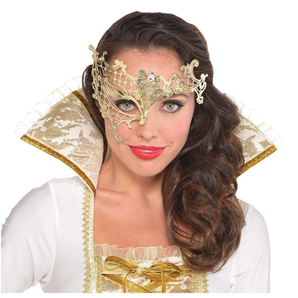 Filigree Gold Half Mask