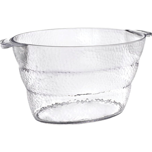 Hammered Clear Beverage Tub W/Handles