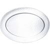 Hammered Clear Oval Platter
