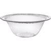 Hammered Clear Serving Bowl
