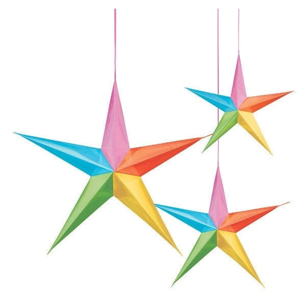 Hanging 3D Stars - Multi