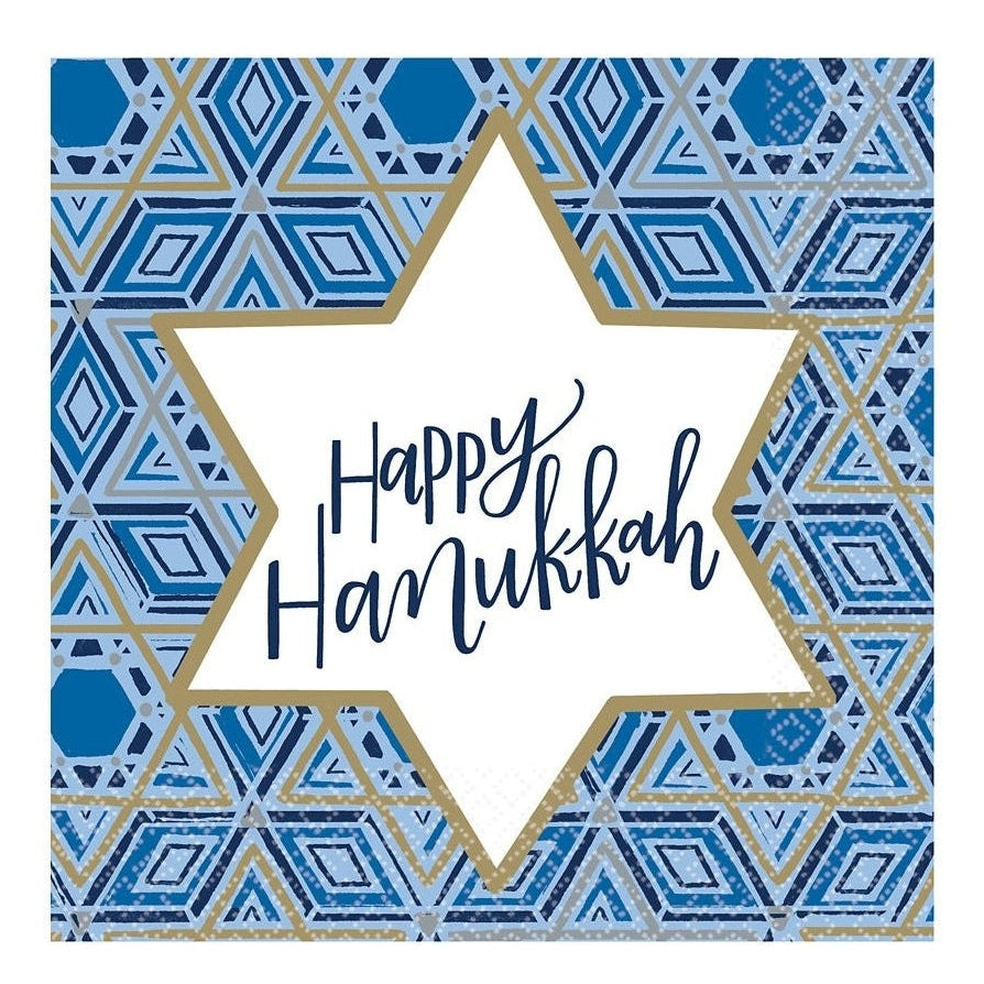 Hanukkah Festival Of Lights Luncheon Napkins