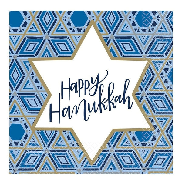 Hanukkah Festival Of Lights Luncheon Napkins