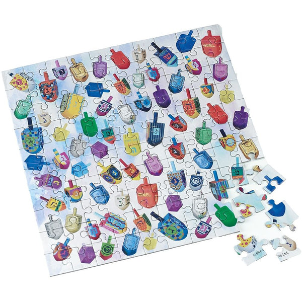 Chanukah Jigsaw Puzzle, " Dreidels", 10" X 10",