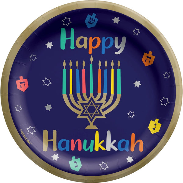 Hanukkah Joy 6 3/4" Round Plates