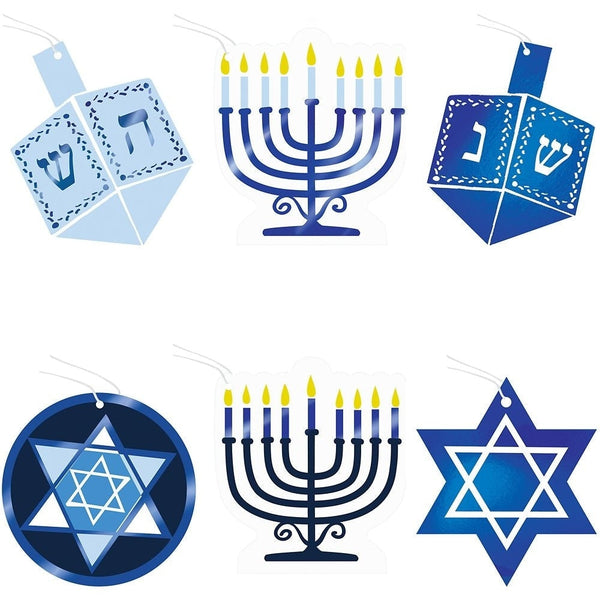Hanukkah Tape-On Tags