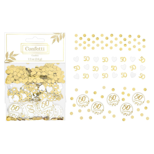 Happy 50Th Anniversary Confetti, 1.2 Oz.