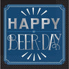 Happy Birthday Man Hot-Stamped Beverage Napkins - Happy Beer Day
