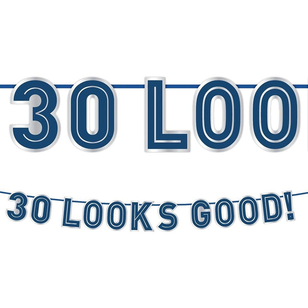 Happy Birthday Man Letter Banner - 30Th