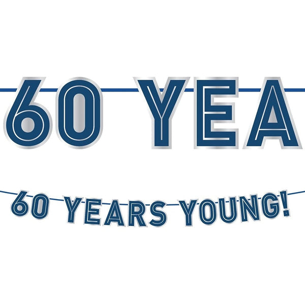 Happy Birthday Man Letter Banner - 60Th