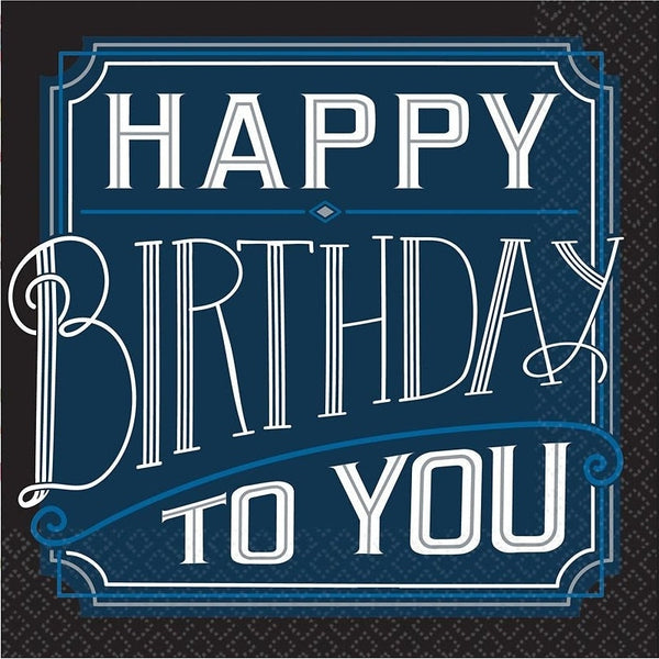 Happy Birthday Man Luncheon Napkin