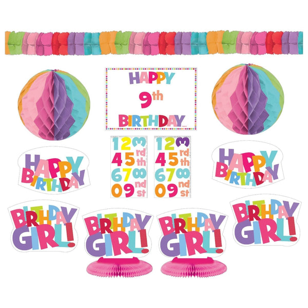 Happy Birthday Pastel Add-An-Age Decorating Kit